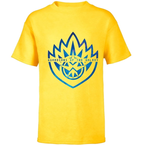 Marvel Guardians of the Galaxy Volume 3 Uniform Icon Symbol - Short Sleeve T-Shirt for Kids - Customized-Yellow