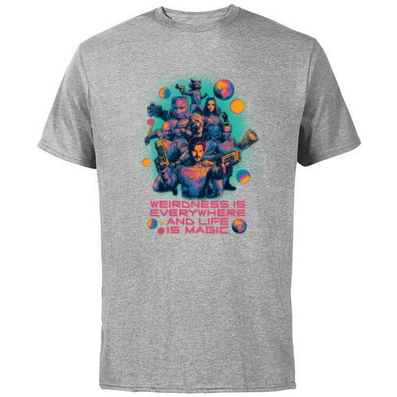 Marvel Guardians of the Galaxy Volume 3 Weirdness Everywhere - Short Sleeve Cotton T-Shirt for Adults - Customized-Athletic Heather