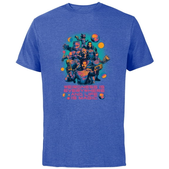 Marvel Guardians of the Galaxy Volume 3 Weirdness Everywhere - Short Sleeve Cotton T-Shirt for Adults - Customized-Royal Heather