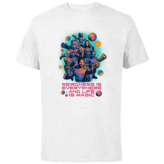 Marvel Guardians of the Galaxy Volume 3 Weirdness Everywhere - Short Sleeve Cotton T-Shirt for Adults - Customized-White