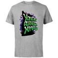 thumbnail image 1 of Marvel Guardians of the Galaxy Yondu Ruined Christmas - Short Sleeve Cotton T-Shirt for Adults - Customized-Athletic Heather, 1 of 5