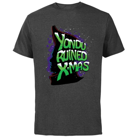 Marvel Guardians of the Galaxy Yondu Ruined Christmas - Short Sleeve Cotton T-Shirt for Adults - Customized-Charcoal