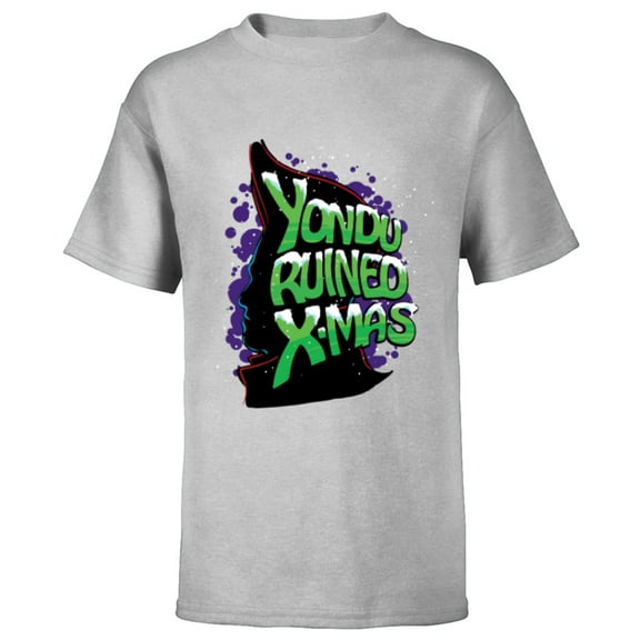 Marvel Guardians of the Galaxy Yondu Ruined Christmas - Short Sleeve T-Shirt for Kids - Customized-Athletic Heather