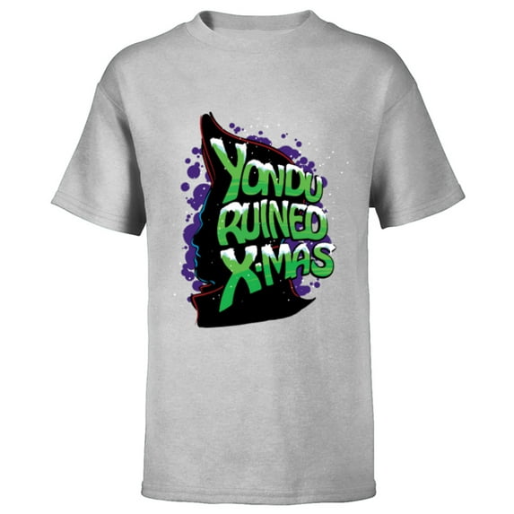 Marvel Guardians of the Galaxy Yondu Ruined Christmas - Short Sleeve T-Shirt for Kids - Customized-Athletic Heather