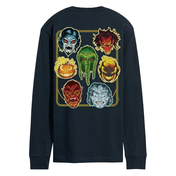 Marvel - Halloween Masks - Men's Long Sleeve Graphic T-Shirt