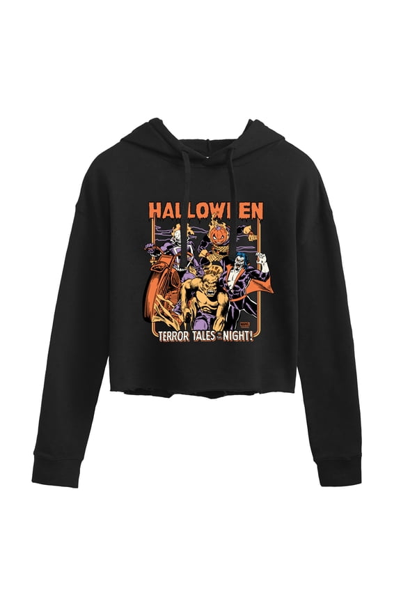 - Hallows Eve - Juniors Cropped Hoodie