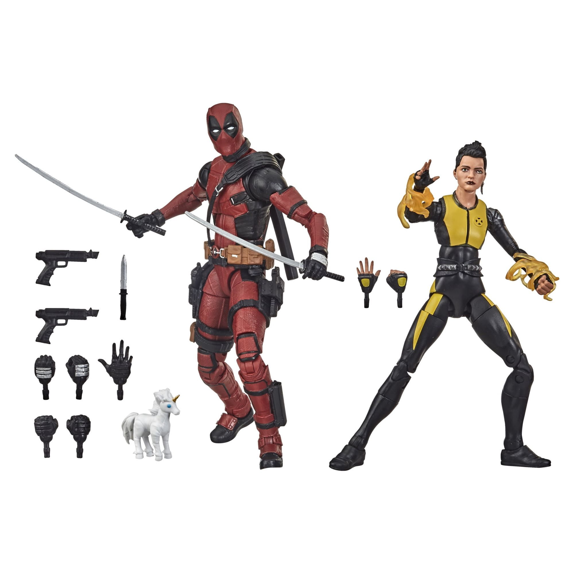 Marvel Hasbro Legends Series Deadpool and Negasonic Teenage Warhead Action  Figure Sets 