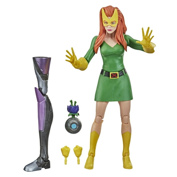 Marvel Hasbro Legends Series X-Men Jean Grey Action Figure Set, 5 Pieces