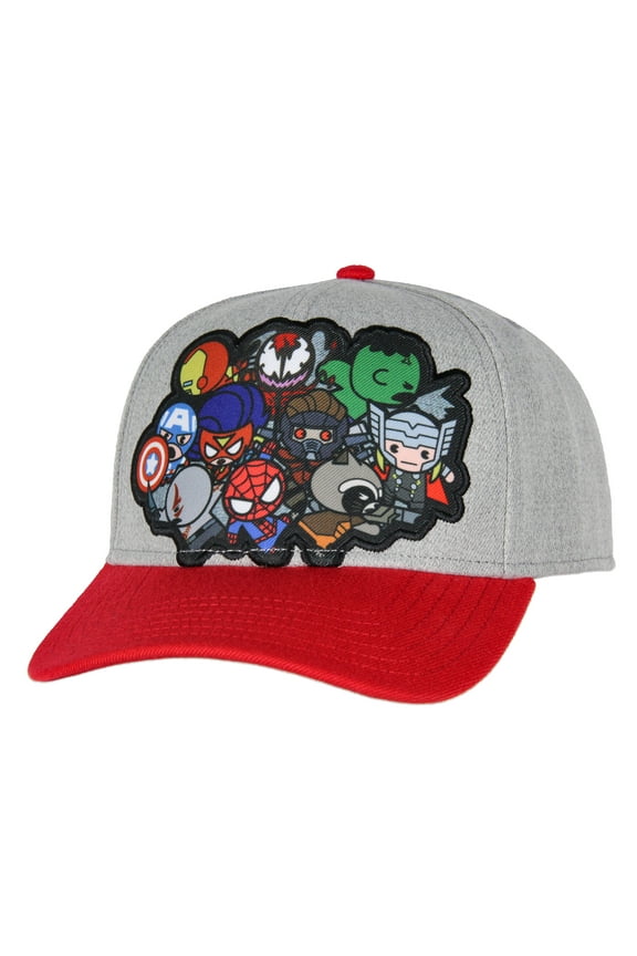 Marvel Hat For Men Marvel Comic Men's Chibi Kawaii Style Characters Adult Snapback Hat Cap