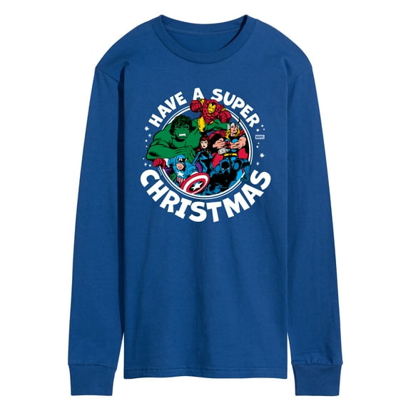 Marvel - Have A Super Christmas Avengers - Men's Long Sleeve Graphic T-Shirt