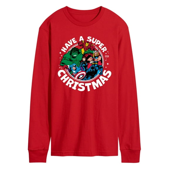 Marvel - Have A Super Christmas Avengers - Men's Long Sleeve Graphic T-Shirt