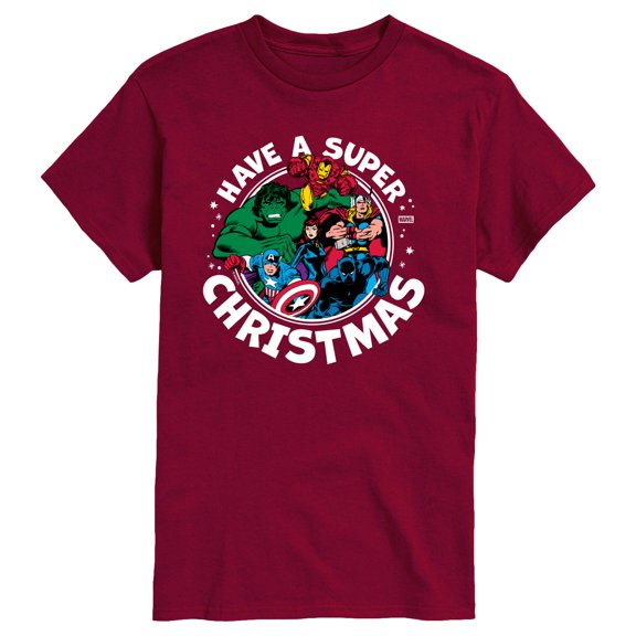 Marvel - Have A Super Christmas Avengers - Men's Short Sleeve Graphic T-Shirt