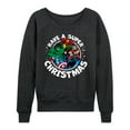 thumbnail image 1 of Marvel - Have A Super Christmas Avengers - Women's French Terry Long Sleeve Pullover, 1 of 4