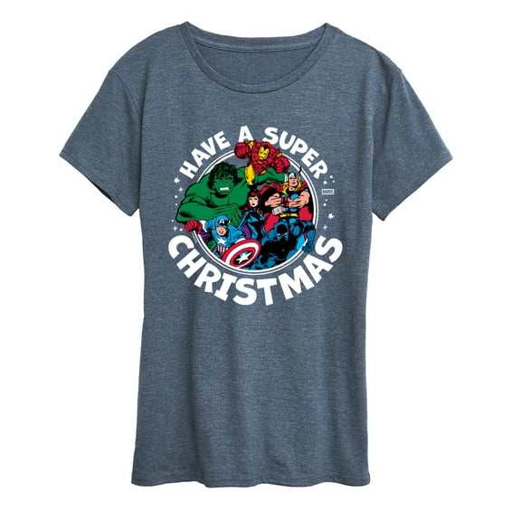 Marvel - Have A Super Christmas Avengers - Women's Short Sleeve Graphic T-Shirt