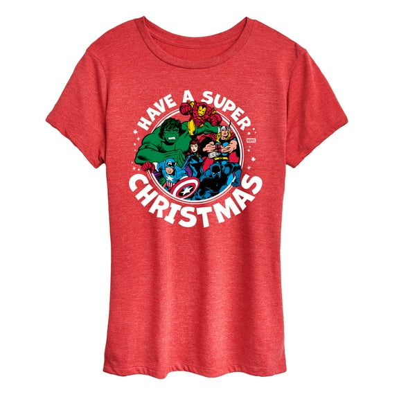 Marvel - Have A Super Christmas Avengers - Women's Short Sleeve Graphic T-Shirt