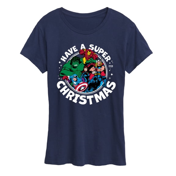 Marvel - Have A Super Christmas Avengers - Women's Short Sleeve Graphic T-Shirt