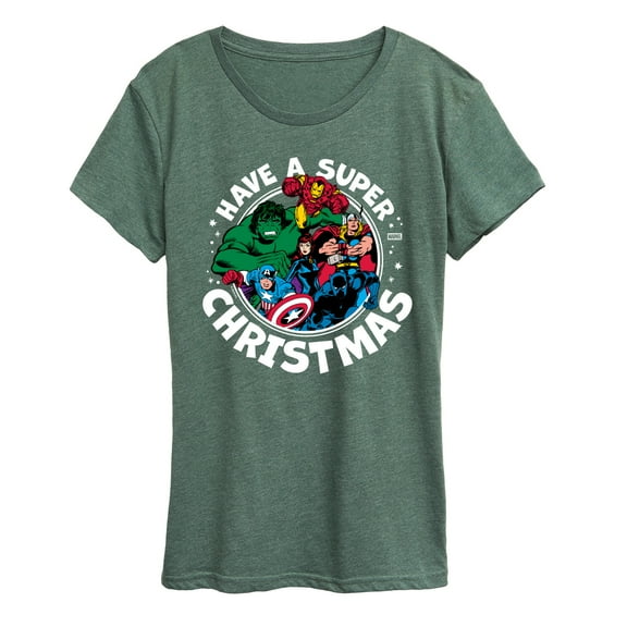 Marvel - Have A Super Christmas Avengers - Women's Short Sleeve Graphic T-Shirt