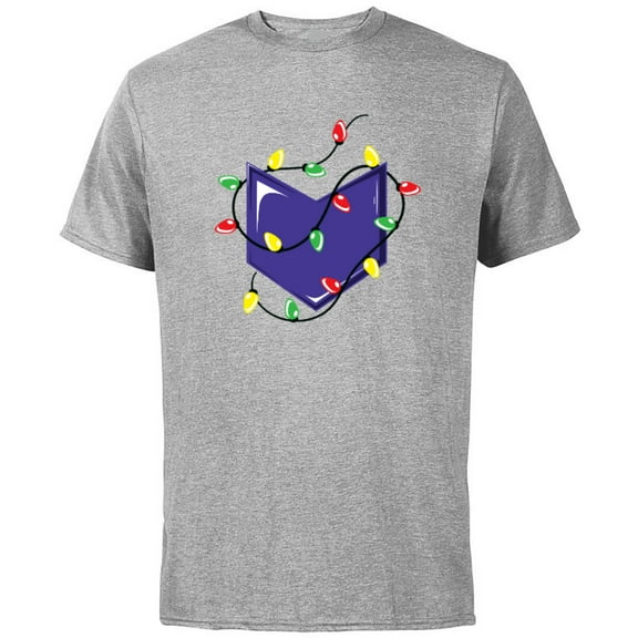 Marvel Hawkeye Arrow Holiday Lights - Short Sleeve Cotton T-Shirt for Adults - Customized-Athletic Heather