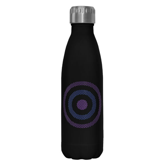 Marvel Hawkeye Bullseye Logo Stainless Steel Water Bottle Black / Bullseye 17 oz.