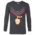 thumbnail image 1 of Marvel Hawkeye Cat Holiday Sweater - Long Sleeve T-Shirt for Men – Customized-Charcoal Heather, 1 of 5