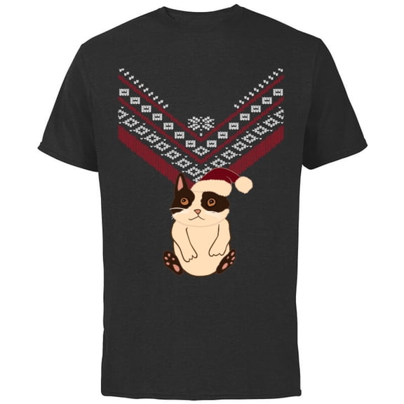 Marvel Hawkeye Cat Holiday Sweater - Short Sleeve Cotton T-Shirt for Adults - Customized-Black