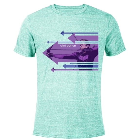 Marvel Hawkeye Clint Barton Arrows - Short Sleeve Blended T-Shirt for Adults - Customized-Ocean Blue