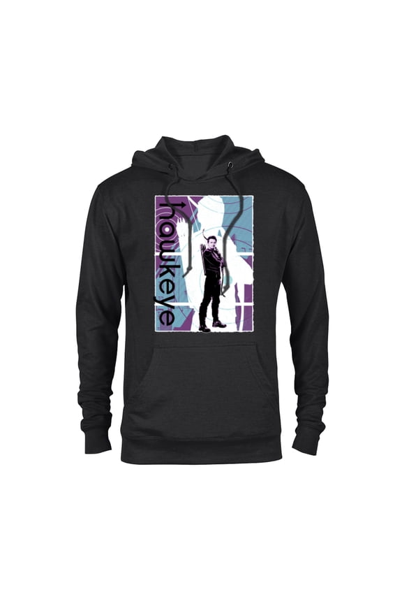 Hawkeye Clint Barton Halftone Character Poster - Pullover Hoodie for Adults – Customized-Black