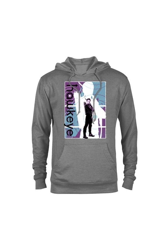 Hawkeye Clint Barton Halftone Character Poster - Pullover Hoodie for Adults – Customized-Graphite Heather