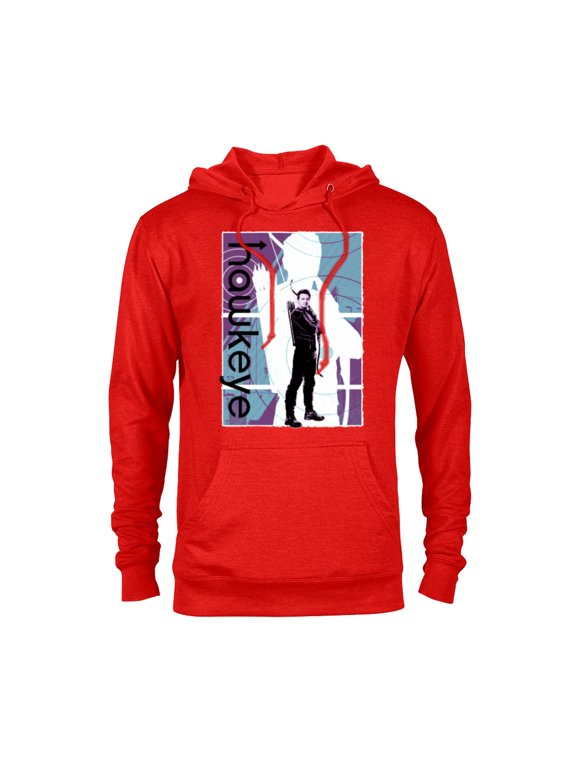 Hawkeye Clint Barton Halftone Character Poster - Pullover Hoodie for Adults – Customized-Red Heather