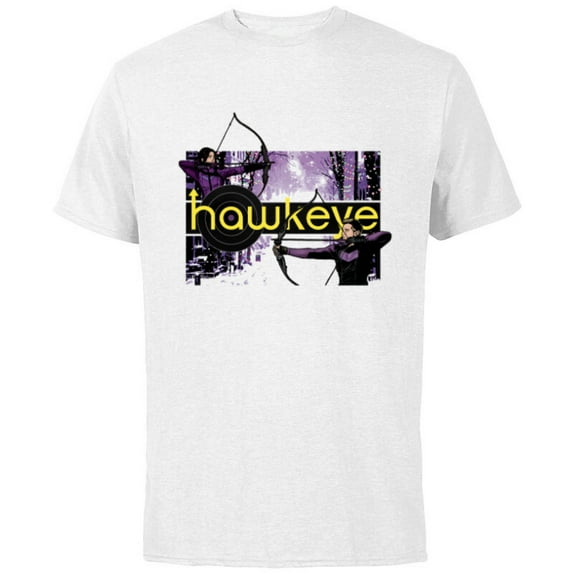 Marvel Hawkeye Clint Barton Kate Bishop Archers - Short Sleeve Cotton T-Shirt for Adults - Customized-White