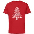 thumbnail image 1 of Marvel Hawkeye Clint Barton Kate Bishop Christmas Tree - Short Sleeve Cotton T-Shirt for Adults - Customized-Red, 1 of 5