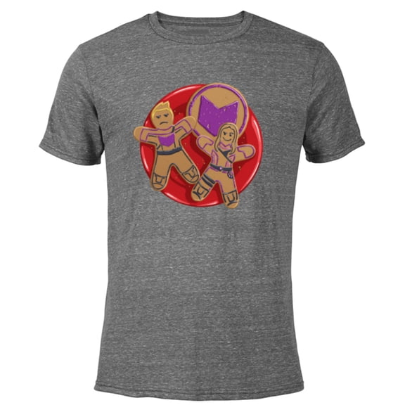 Marvel Hawkeye Clint Barton Kate Bishop Gingerbread Cookies - Short Sleeve Blended T-Shirt for Adults - Customized-Dark Heather