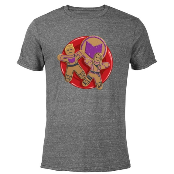 Marvel Hawkeye Clint Barton Kate Bishop Gingerbread Cookies - Short Sleeve Blended T-Shirt for Adults - Customized-Dark Heather
