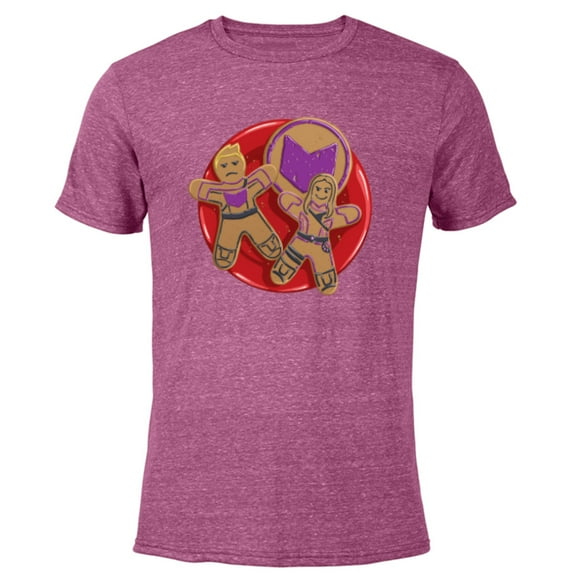 Marvel Hawkeye Clint Barton Kate Bishop Gingerbread Cookies - Short Sleeve Blended T-Shirt for Adults - Customized-Purple