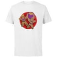 thumbnail image 1 of Marvel Hawkeye Clint Barton Kate Bishop Gingerbread Cookies - Short Sleeve Cotton T-Shirt for Adults - Customized-White, 1 of 5