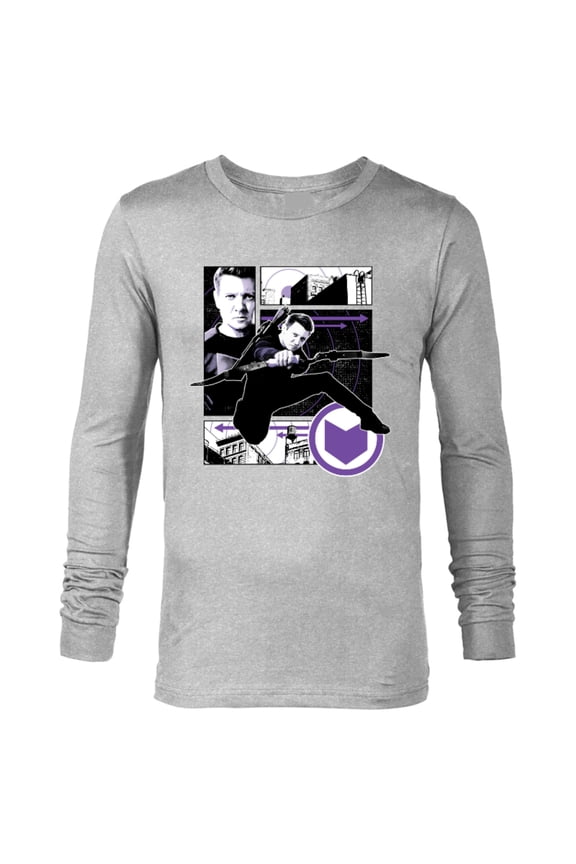 Hawkeye Clint Barton Target Practice - Long Sleeve T-Shirt for Men – Customized-Athletic Heather