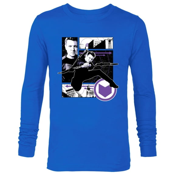 Marvel Hawkeye Clint Barton Target Practice - Long Sleeve T-Shirt for Men – Customized-Royal