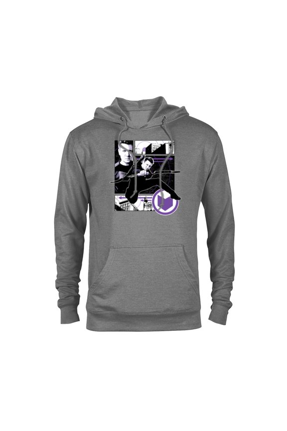 Hawkeye Clint Barton Target Practice - Pullover Hoodie for Adults – Customized-Graphite Heather