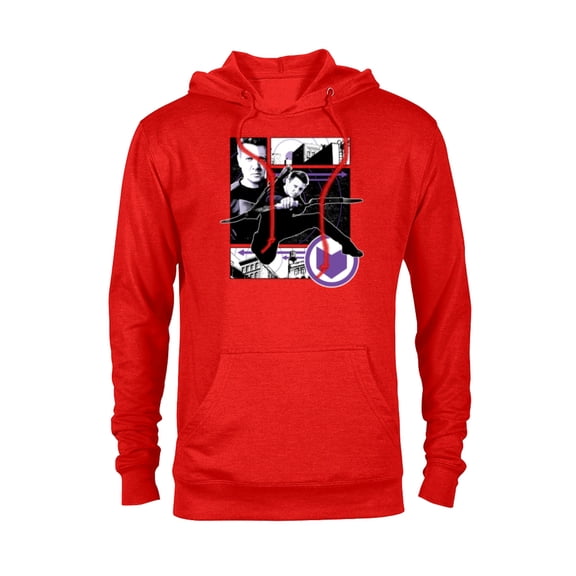 Marvel Hawkeye Clint Barton Target Practice - Pullover Hoodie for Adults – Customized-Red Heather