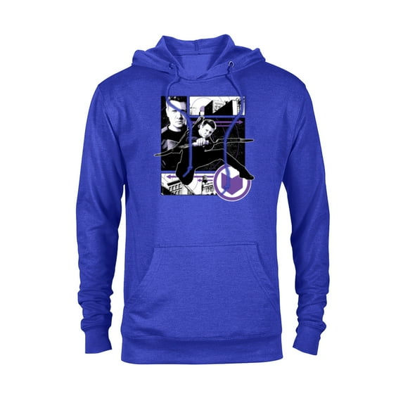 Marvel Hawkeye Clint Barton Target Practice - Pullover Hoodie for Adults – Customized-Royal Heather