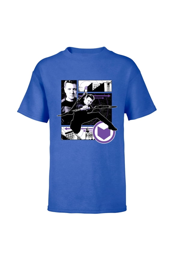 Hawkeye Clint Barton Target Practice - Short Sleeve T-Shirt for Kids – Customized-Royal