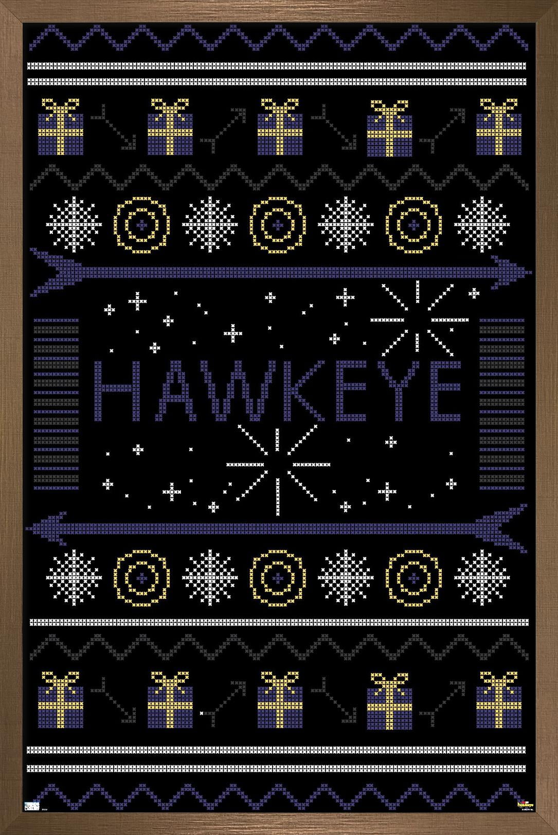 Marvel Hawkeye - Hawkeye Sweater Wall Poster, 22.375" x 34", Framed