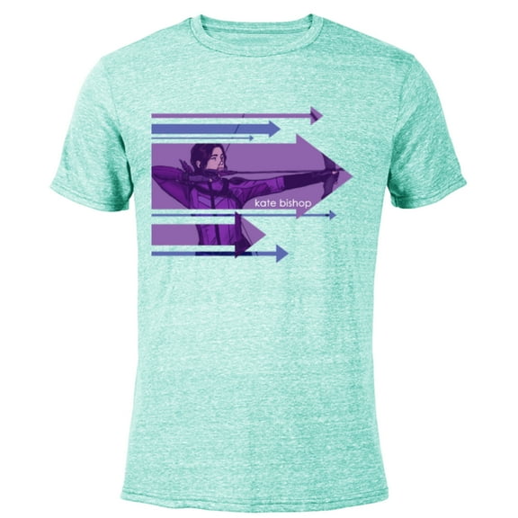 Marvel Hawkeye Kate Bishop Arrows - Short Sleeve Blended T-Shirt for Adults - Customized-Ocean Blue