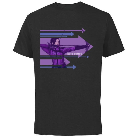 Marvel Hawkeye Kate Bishop Arrows - Short Sleeve Cotton T-Shirt for Adults - Customized-Black