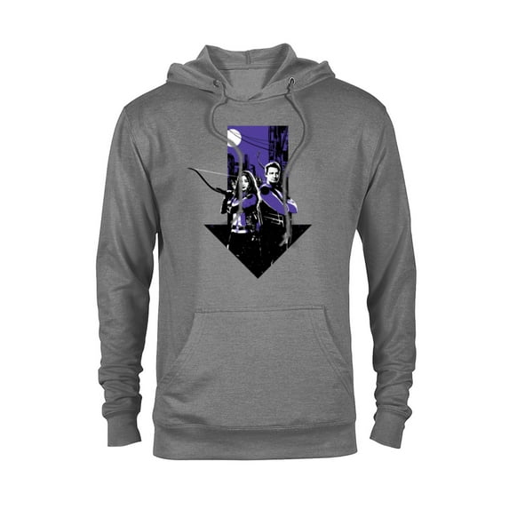 Marvel Hawkeye Kate Bishop Clint Barton Arrow - Pullover Hoodie for Adults – Customized-Graphite Heather