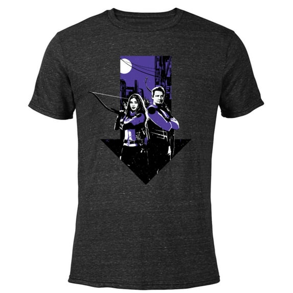 Marvel Hawkeye Kate Bishop Clint Barton Arrow - Short Sleeve Blended T-Shirt for Adults – Customized-Black