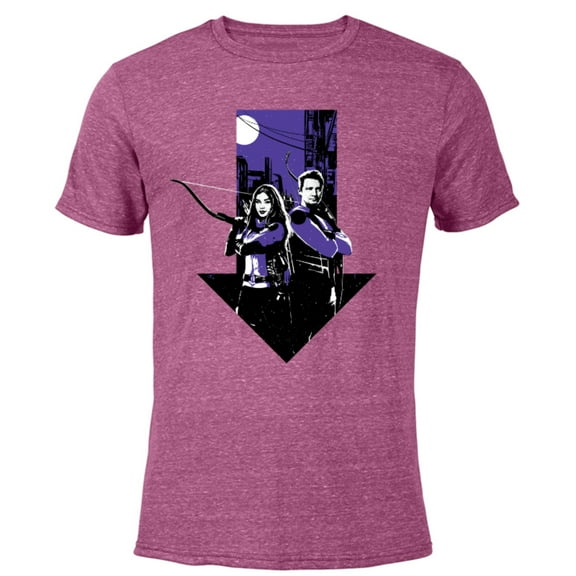 Marvel Hawkeye Kate Bishop Clint Barton Arrow - Short Sleeve Blended T-Shirt for Adults – Customized-Purple