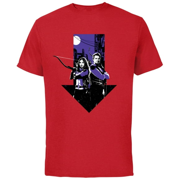 Marvel Hawkeye Kate Bishop Clint Barton Arrow - Short Sleeve Cotton T-Shirt for Adults - Customized-Red