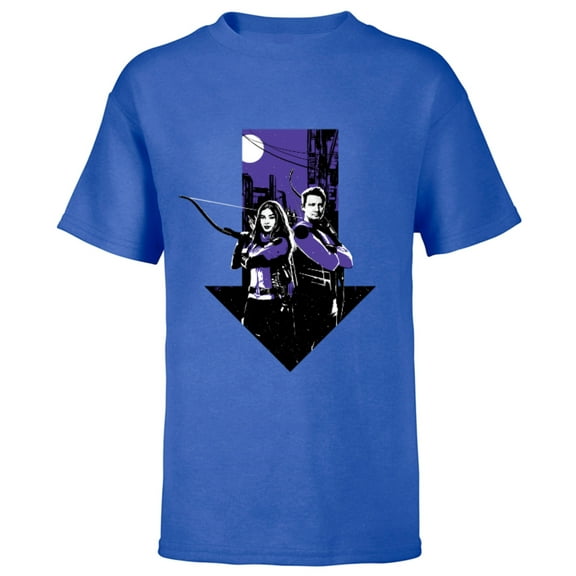 Marvel Hawkeye Kate Bishop Clint Barton Arrow - Short Sleeve T-Shirt for Kids – Customized-Royal