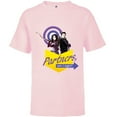 thumbnail image 1 of Marvel Hawkeye Kate Bishop Clint Barton Partners Am I Right - Short Sleeve T-Shirt for Kids – Customized-Soft Pink, 1 of 5